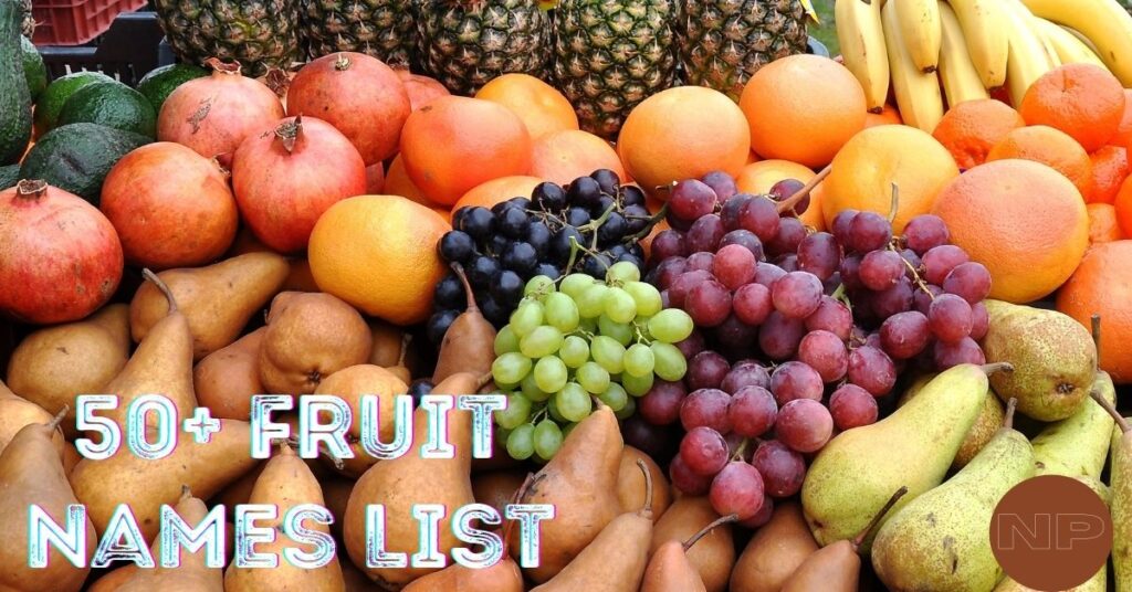 fruit names list